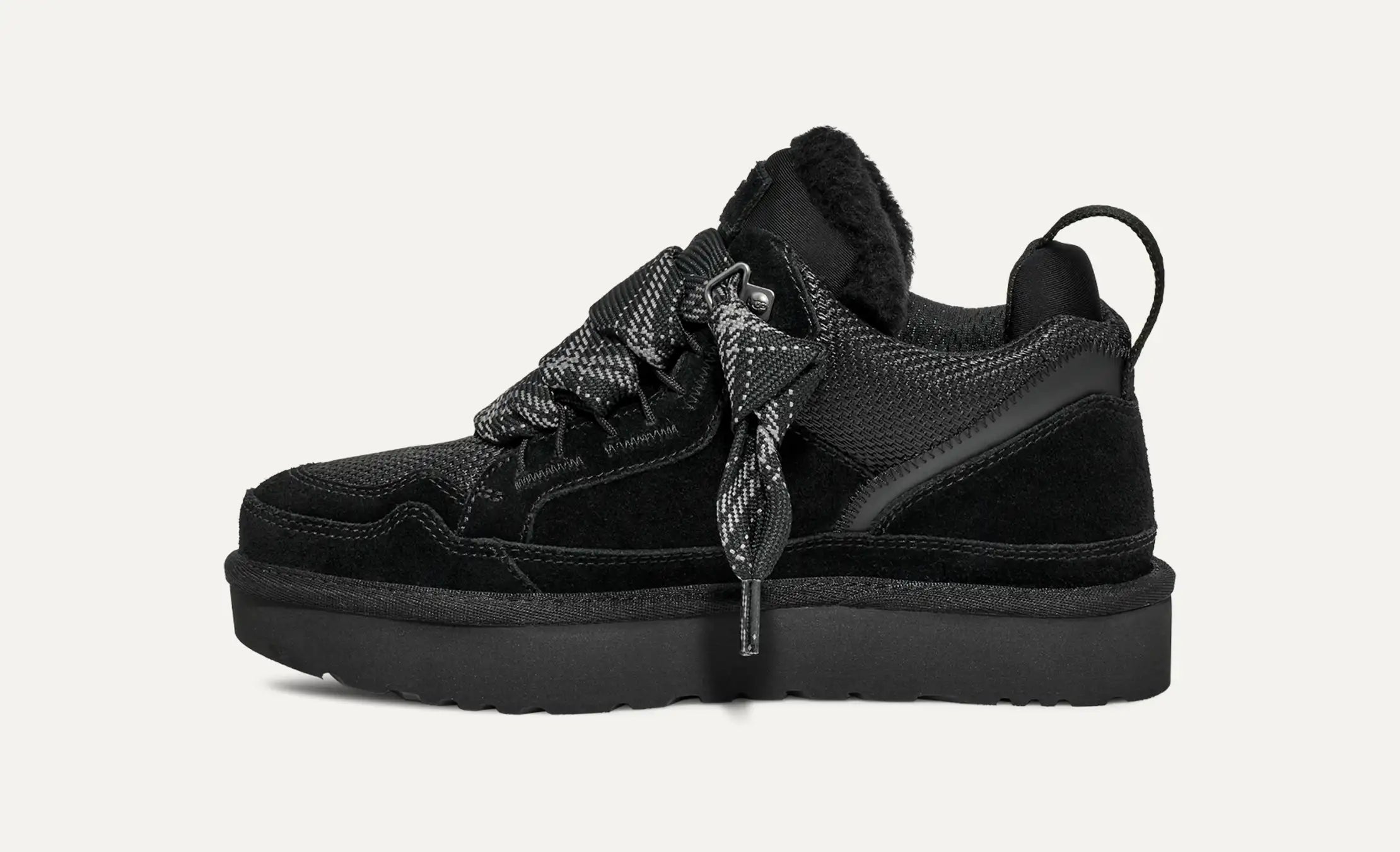 Gefütterte Sneakers von Ugg - Ugg lowmel Schwarz
