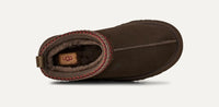 UGG Tazz II – Suede-Slipper mit Lammfell-Futter in Dunkelbraun Innenansicht