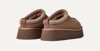 UGG® Tazz II – Suede-Slipper mit Lammfell-Futter in Braun Hintenansicht