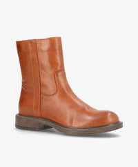 Herbst-Stiefelette von Shoedesign Copenhagen MATTIE aus Leder - Farbe Cognac