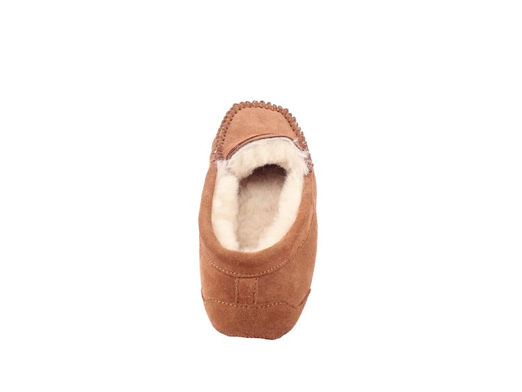 Lammfell Mokassin Camel