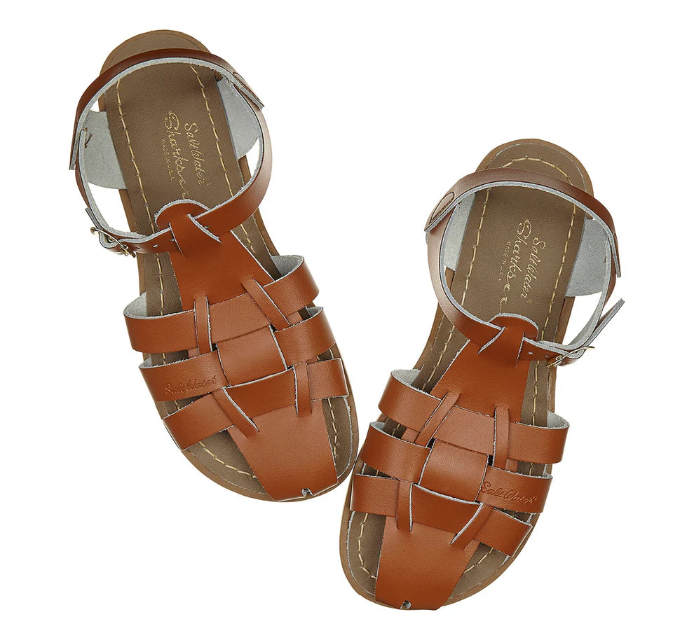 Salt Water Sandalen Shark Braun