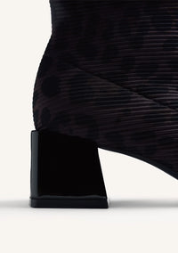 Blockabsatz Schwarz Stiefeletten