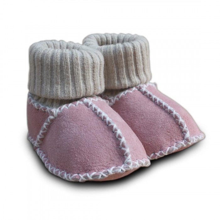 Baby Lammfell Schuhe Rosa