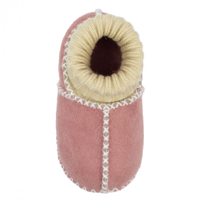 Baby Lammfell Schuhe Rosa 2