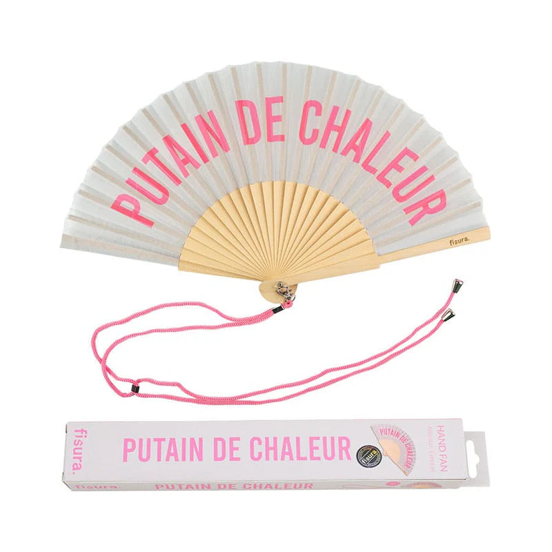 Fächer "Putain de chaleur"