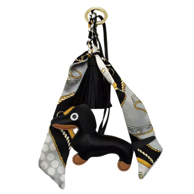 Bag Charm Hund Schwarz