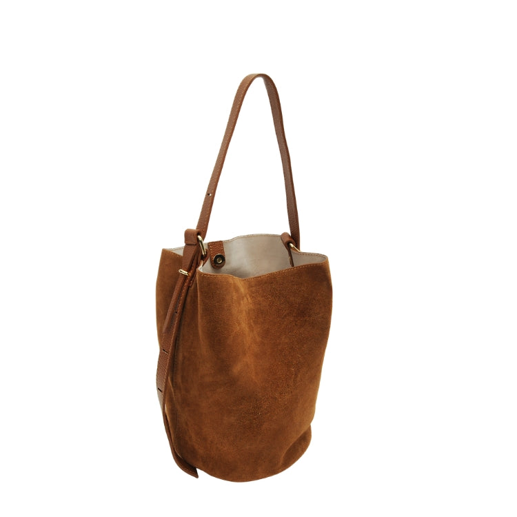 Trendige Bucket Bag aus Leder