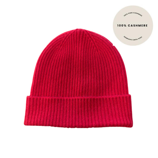 Kaschmir-Beanie Red