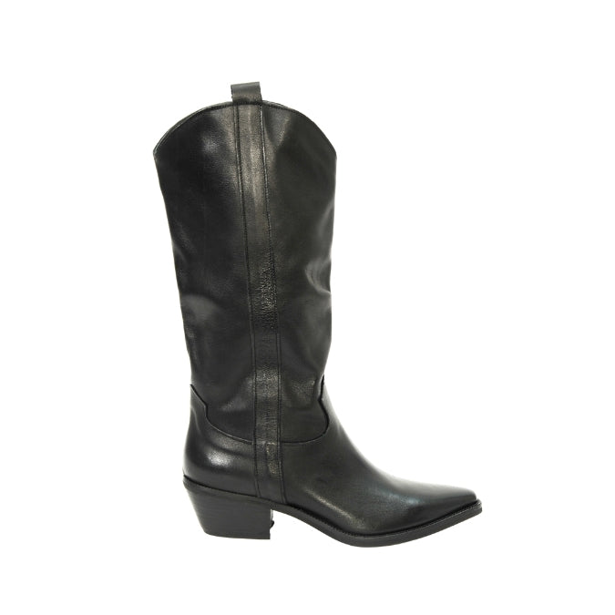 Cowboy Boots  Schwarz mit 5cm Absatz
