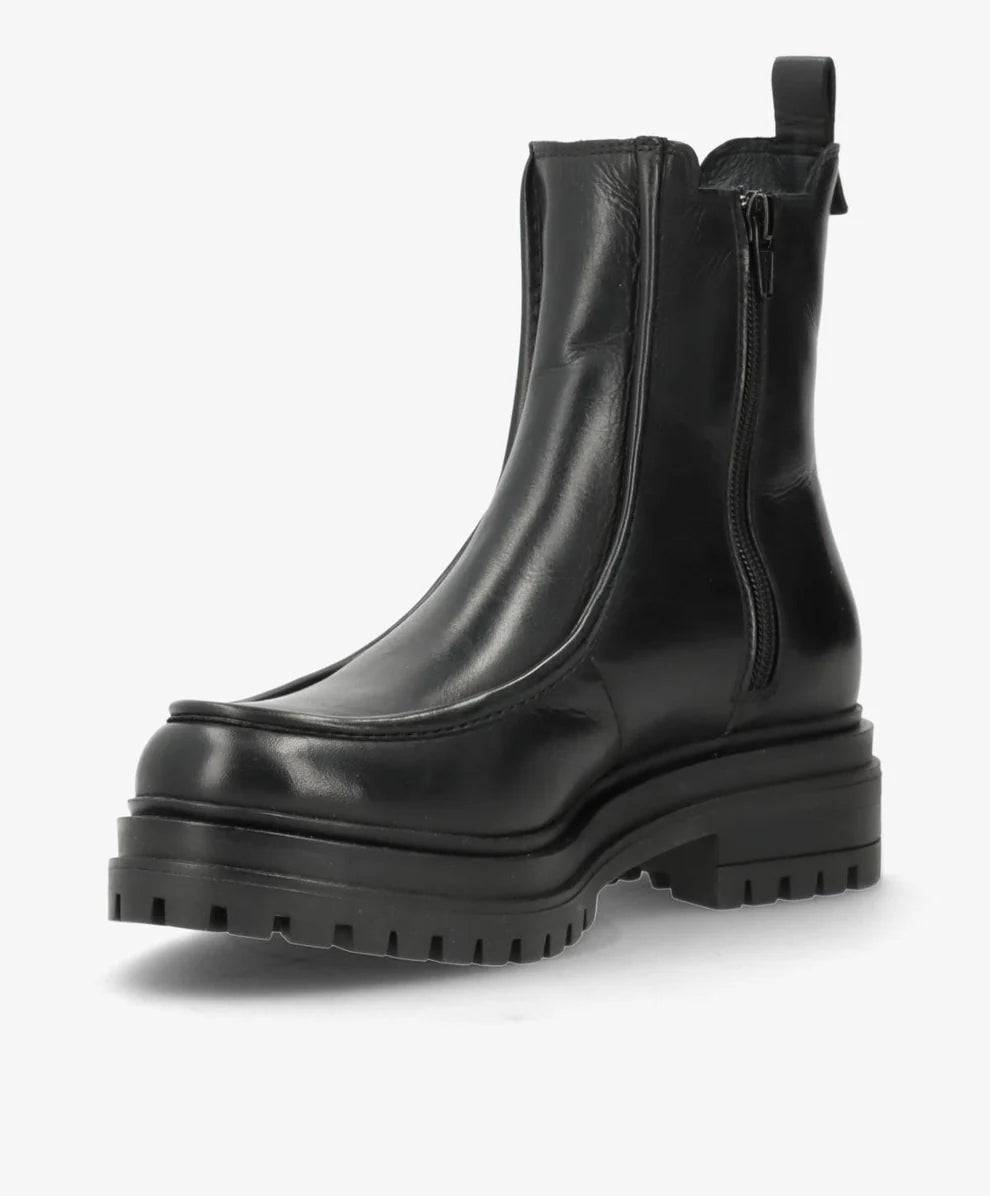 Shoedesign Copenhagen DAGONA Chelsea Boots Damen Schwarz Leder 2