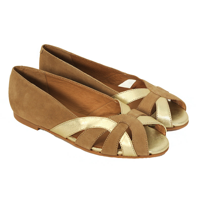 KMB Ballerinas Amelie Gold