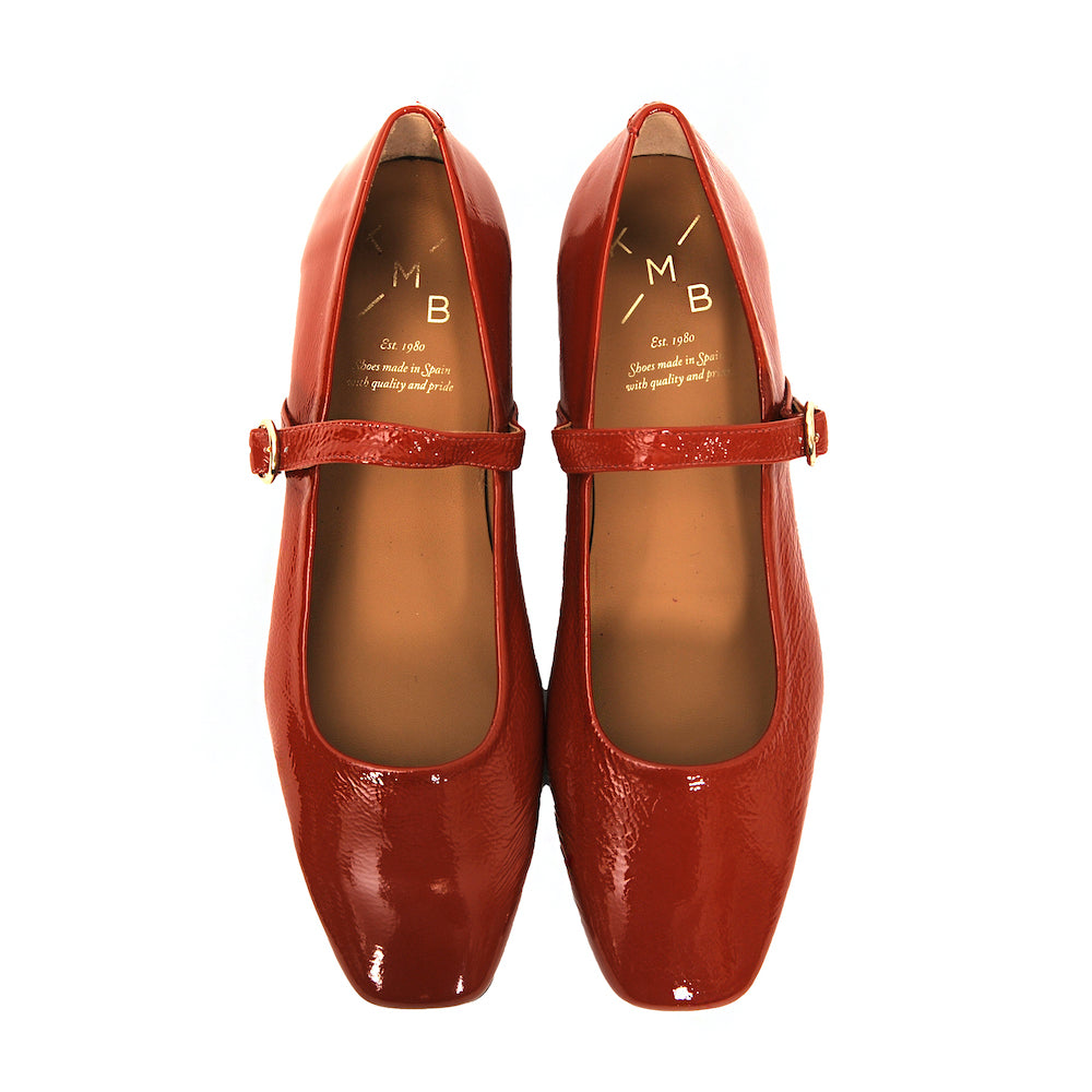 KMB Mary Jane Ballerina Brown