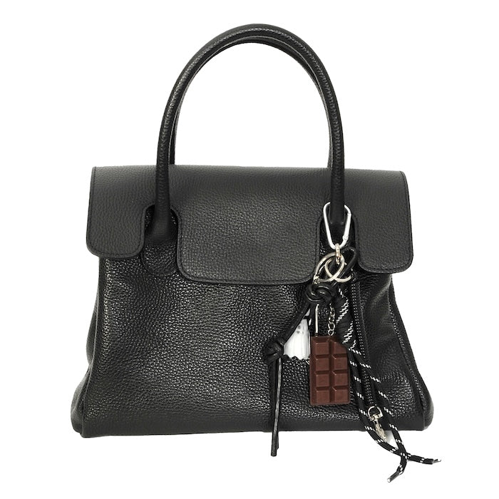 Julia - Handtasche Leder Schwarz