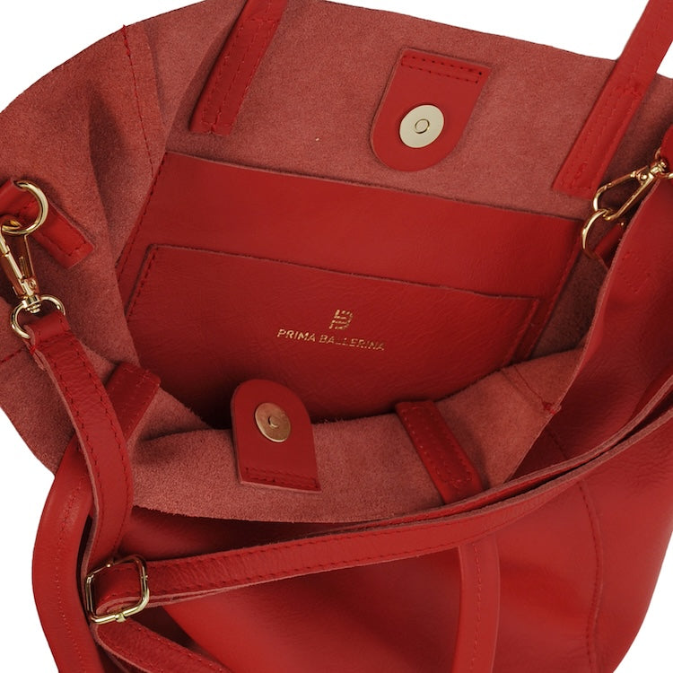 Kate - Tote Bag Nappa Rosso