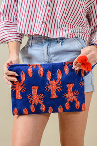 Necessaire Mediterran handdruck