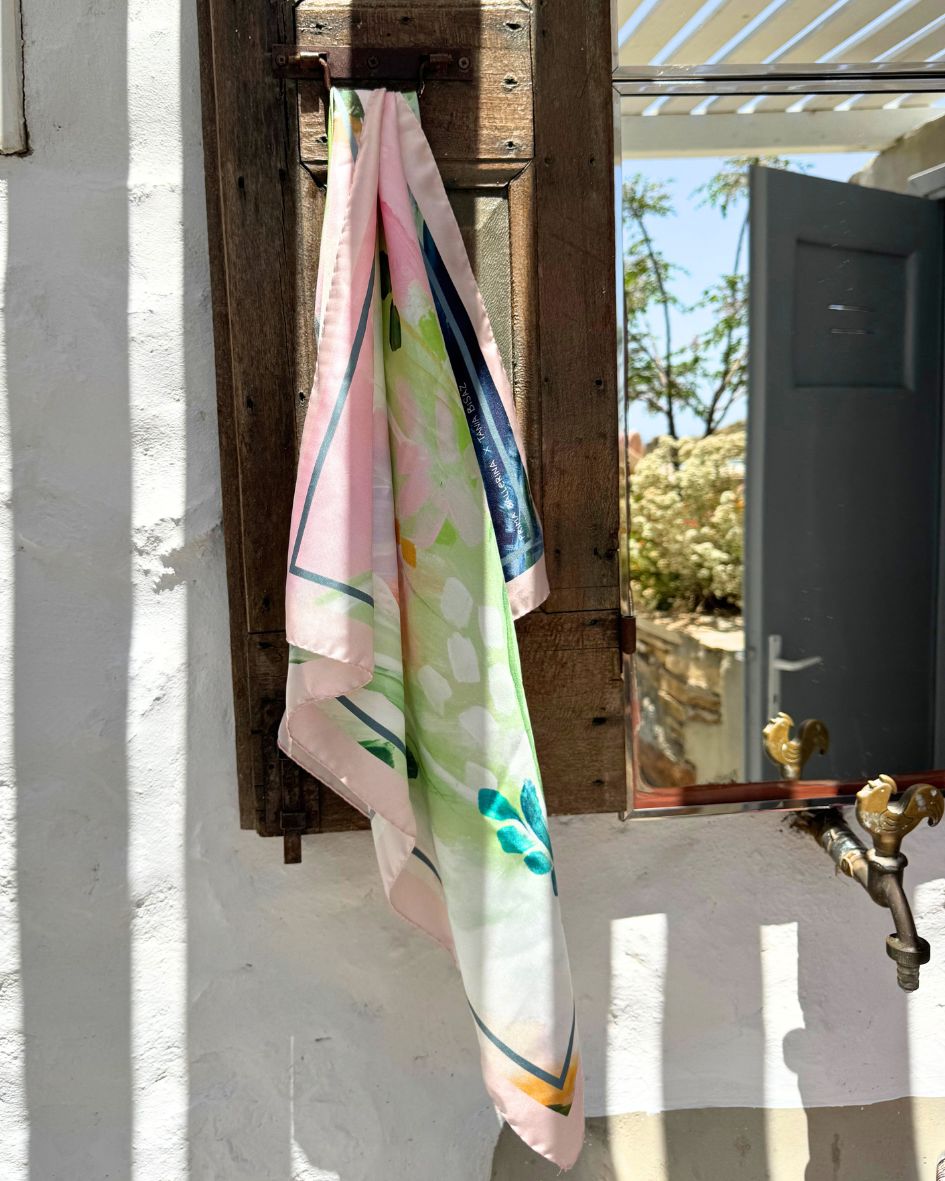 Flower Garden – Silk Foulard by Tania Bisaz × Prima Ballerina