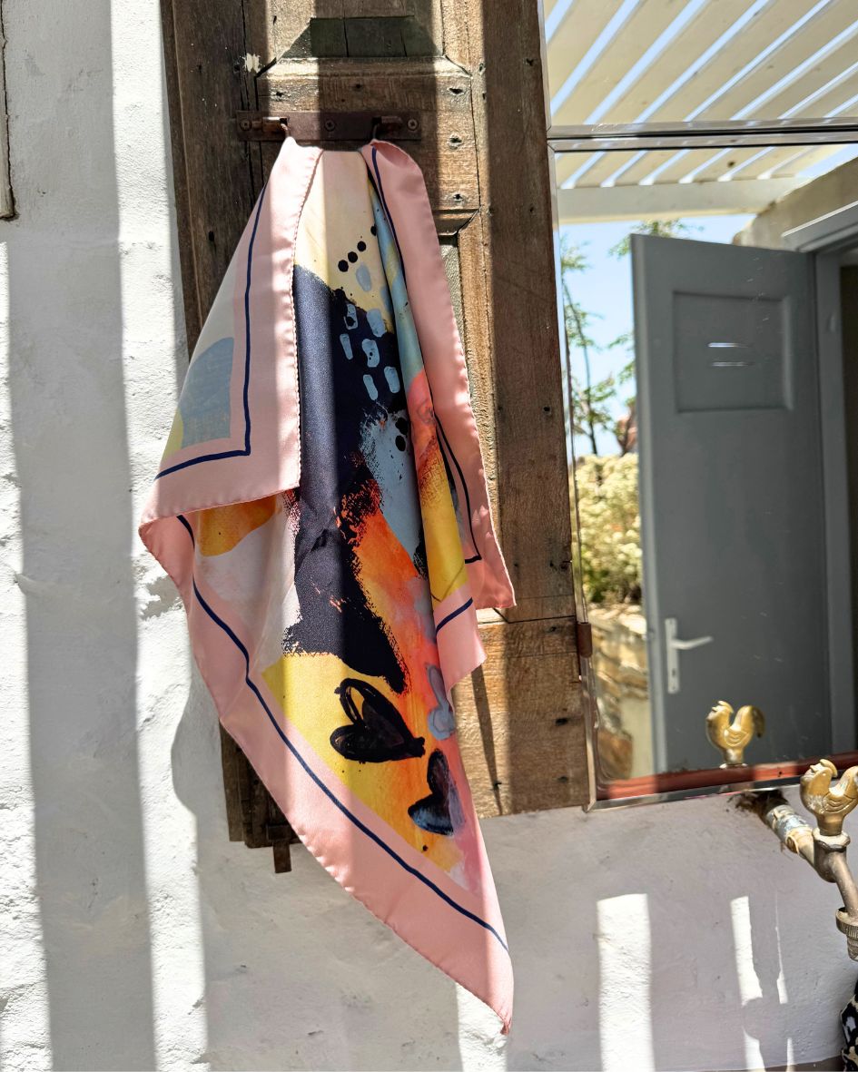 Love – Silk Foulard by Tania Bisaz × Prima Ballerina