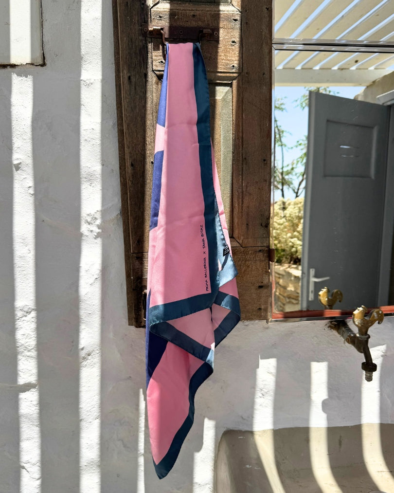 Desert Botanical– Silk Foulard by Tania Bisaz × Prima Ballerina