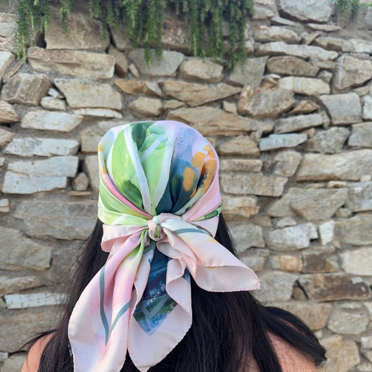 Flower Garden – Silk Foulard by Tania Bisaz × Prima Ballerina