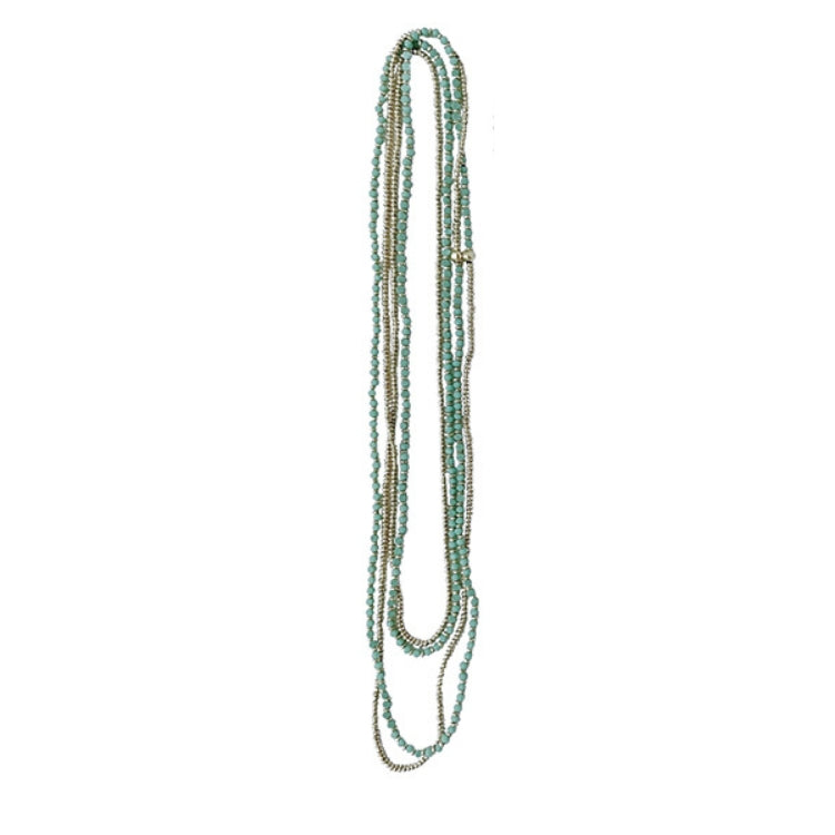 Halskette "Perla" Verde Argento