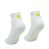 Sneakersocken Lua mit Herz Gelb