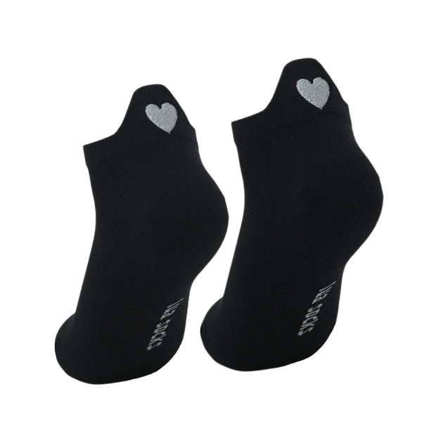 Golden Heart Sneaker Socken mit Herz Silber