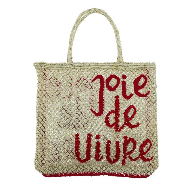 Jutetasche Jackson Bag mit Schrift