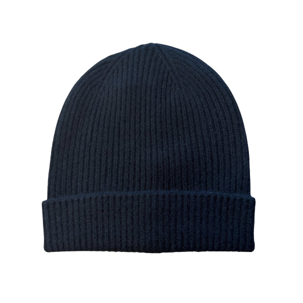 Kaschmir Beanie Black Schwarz