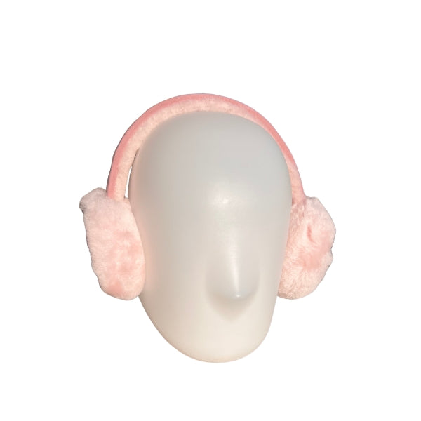 Ohrenwärmer Lammfell Rosa