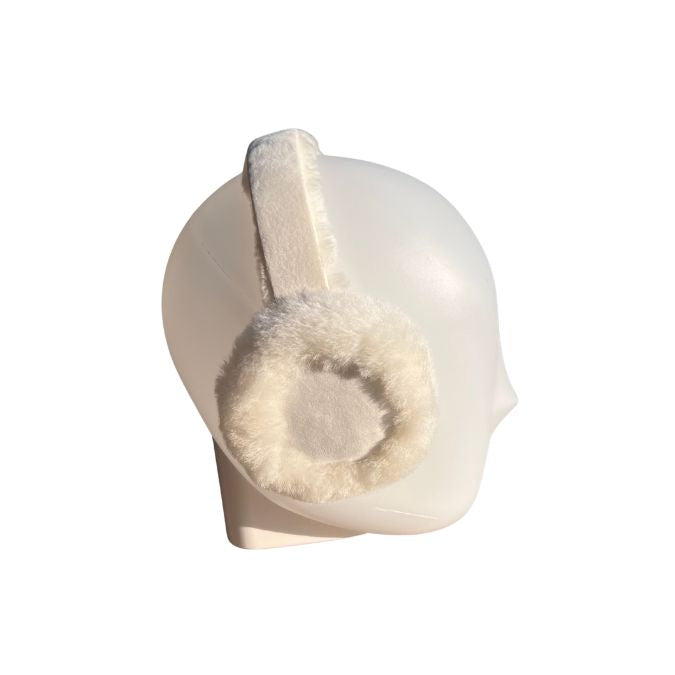 Ohrenwärmer Lammfell Weiss "Kindergrösse"