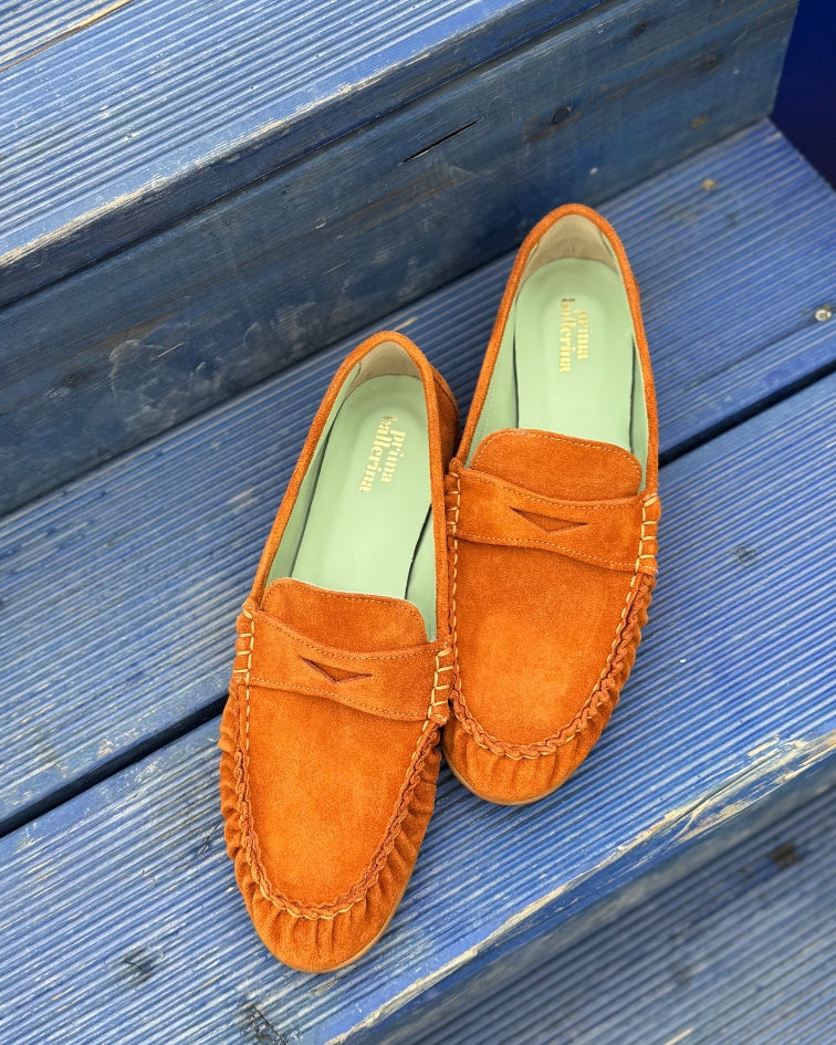Prima Ballerina - Loafer Leder Siena mit Raffung