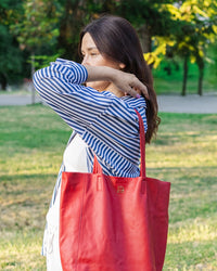 Tote Bag Leder  Rot
