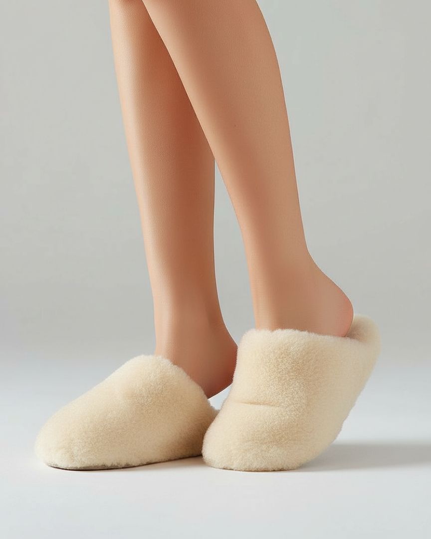Lammfell Hausschuhe Liv Beige