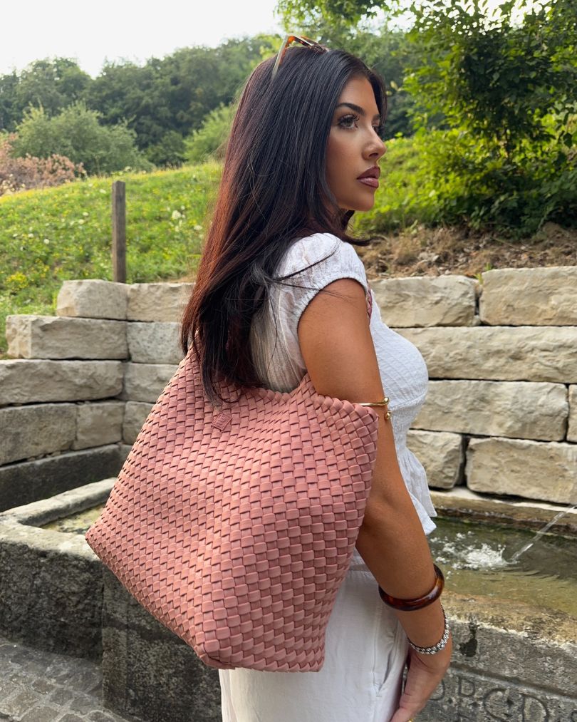 Twist Neoprene Bag Medium Rosa