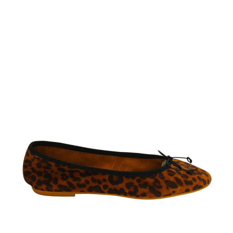 Leoparden Ballerinas aus Leder
