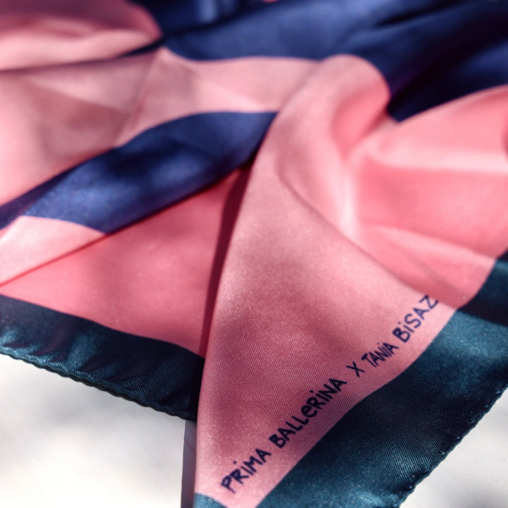 Desert Botanical– Silk Foulard by Tania Bisaz × Prima Ballerina