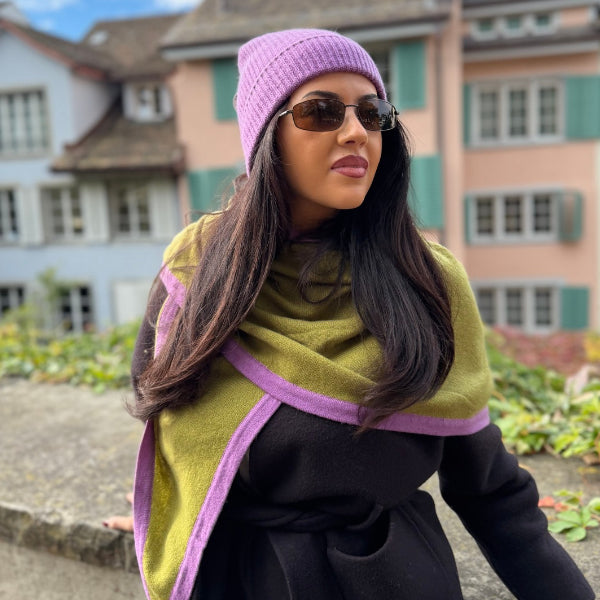Kaschmir-Beanie Purple