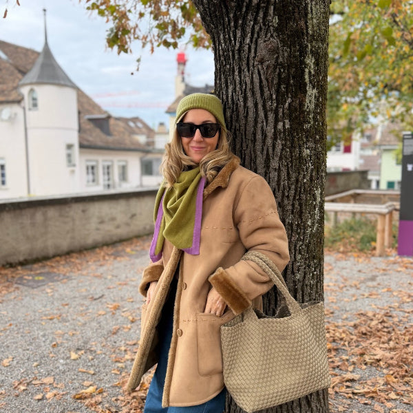 Neopren Tasche Twist Mittel Olivegrün