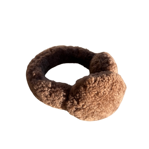 Ohrenwärmer Lammfell Teddy Camel 2