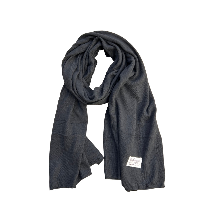 Winterschal - Cashmere Mix Schwarz