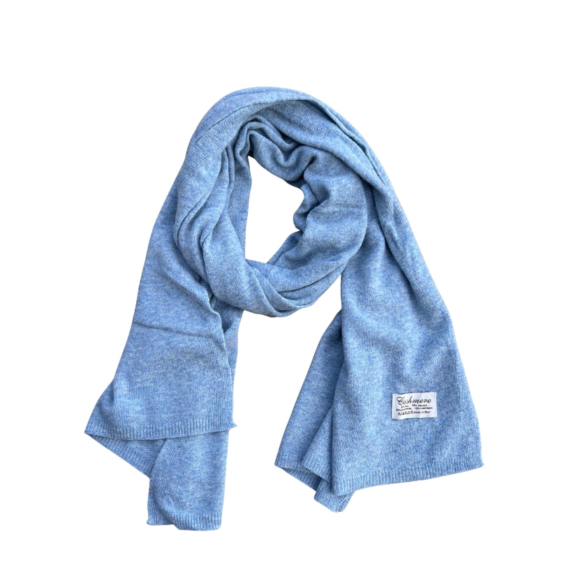 Winterschal - Cashmere Mix Hellblau