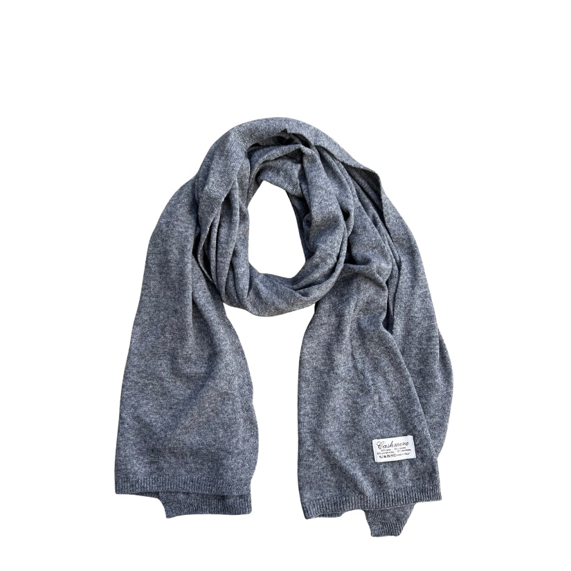 Winterschal - Cashmere Mix Grau