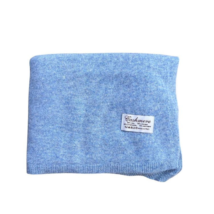 Winterschal - Cashmere Mix Hellblau