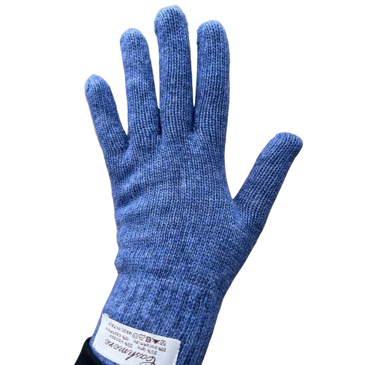 Handschuhe - Cashmere Mix Blau