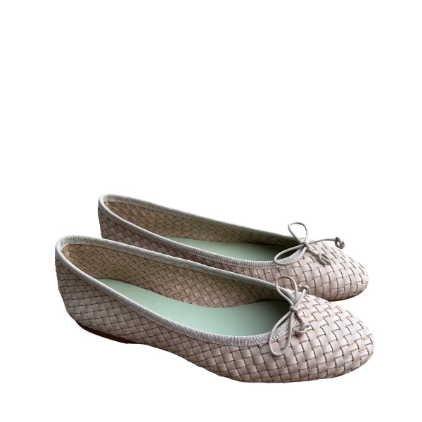 Prima Ballerina - Ballerina Leder Geflochten Beige