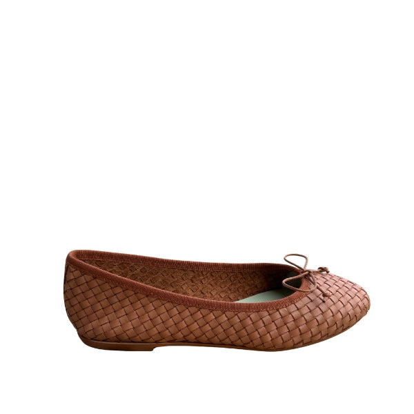 Prima Ballerina - Ballerina Leder Geflochten Braun
