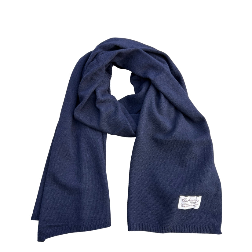 Winterschal - Cashmere Mix Navy