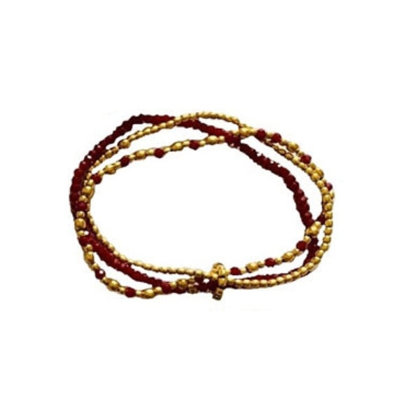 Armband "Perla" Verde Rosso