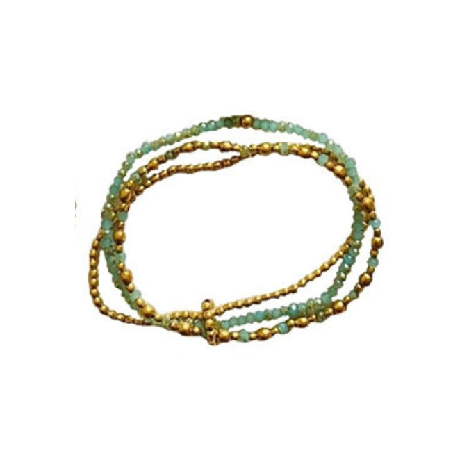 Armband "Perla" Verde Oro